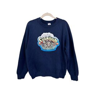 Vintage 80s crew neck sweater size L Shambala roar‎ preserve nature granola